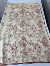 Vichithra soft silk saree with embroidery MSV676