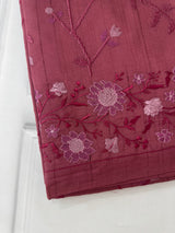 Blended Matka Tussar silk saree with cross stitch embroidery SPMNISY