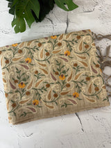 Tissue blended tussar Silk saree with embroidery MST114