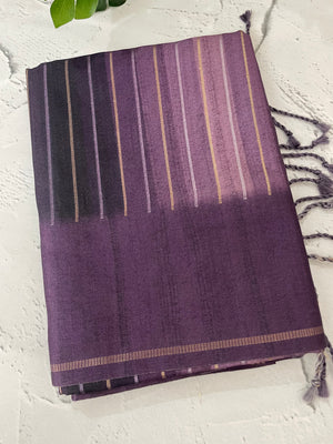 Multi color Semi soft silk saree with borders MSS590