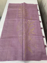 Tussar finish soft silk saree with thread work MTS955