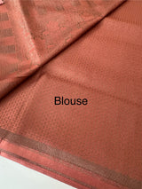 Premium Brocade Soft Silk Saree MS6788 - PeachPink