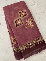 Tissue linen saree MLS345