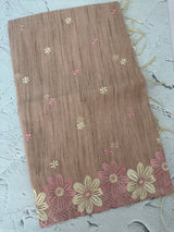 Soft Tissue kota embroidery saree MSK4660 DuskyPink