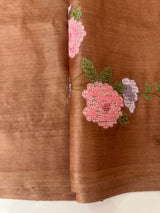 Pure desi tussar silk saree with embroidery- MTSS659 (15)