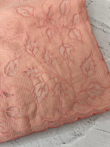 Moonga checks saree with Net Applique borders  MSH159 Peach