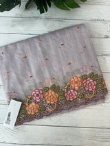Embriodery Kota Silk Cutwork saree SBLCYTM- PastelLavender