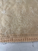 Organza saree with thread work - MSH192 PalePeach