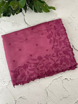 Blended Satin finish Tussar silk saree with applique work- MS8178