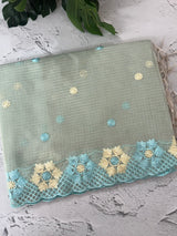 Soft Tissue kota embroidery saree MSK4660