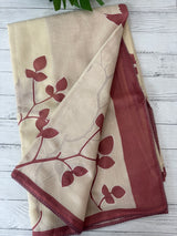 Pure soft kota silk saree with digital prints  MS19065