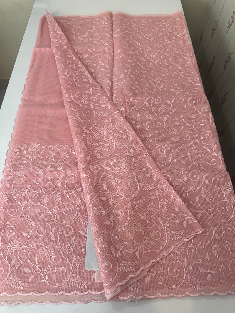 NetKota thread work saree MSH106 - Pink
