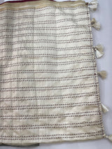 Blended tussar saree with kanta embriodery and appliqué work- MBTS99