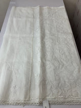 NetKota Applique work saree   -MSH998 White