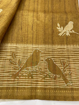 Printed Blended tussar saree - MS8635