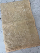 Organza saree with thread work - MSH192 PalePeach