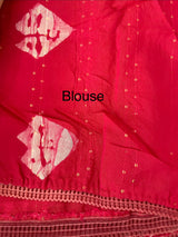Semi soft silk saree with batik prints MSB555