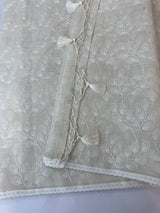 Kota cotton silk embriodery saree MS1455- PastelBeige