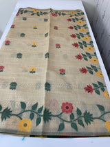 Jamdani silk Cotton Saree with thread work  MSJ787