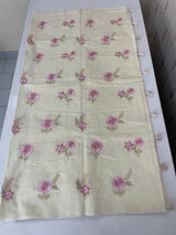 Mul chanderi embriodery saree MSH289
