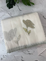 Kota silk cotton saree with applique work MS81789