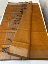 Semi silk sarees with temple border  MTS890