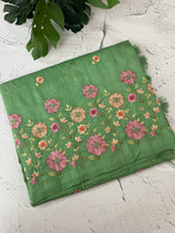 Art tussar saree with embroidery MST677