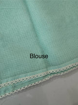 Premium Kota saree with chikankari inspired embroidery MS10303 PastelBlue