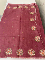 Kota checks saree with embroidery MS7645