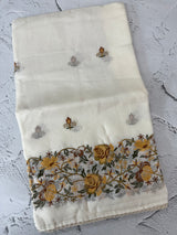 Soft kota checks saree with embroidery - STWSMY