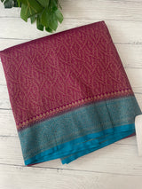 Banarasi semi katan saree with contrast border SHKNTNM