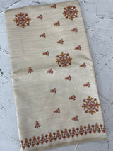 Blended semi tussar silk saree with embroidery MSJ679(5)