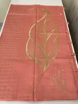 Tussar finish soft silk saree with thread work MTS955