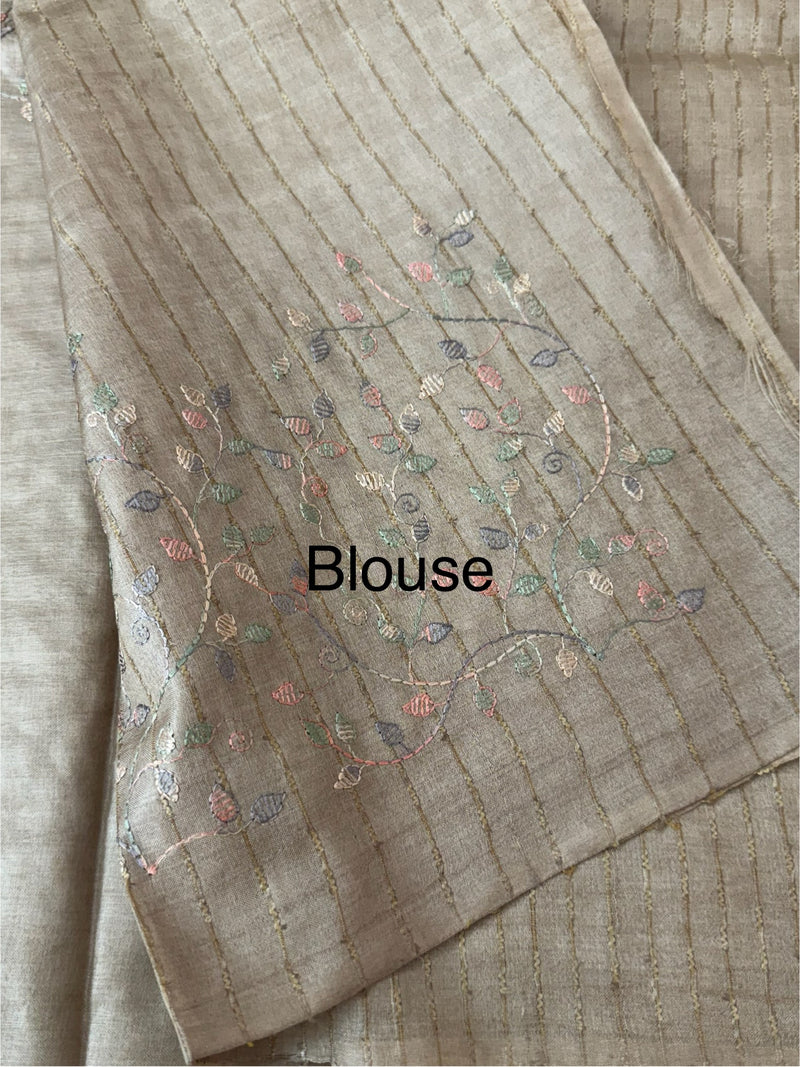 Pure desi tussar silk saree with embroidery- MTSS659 (5)