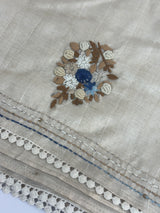 Handworked Blended tussar silk saree MS90543