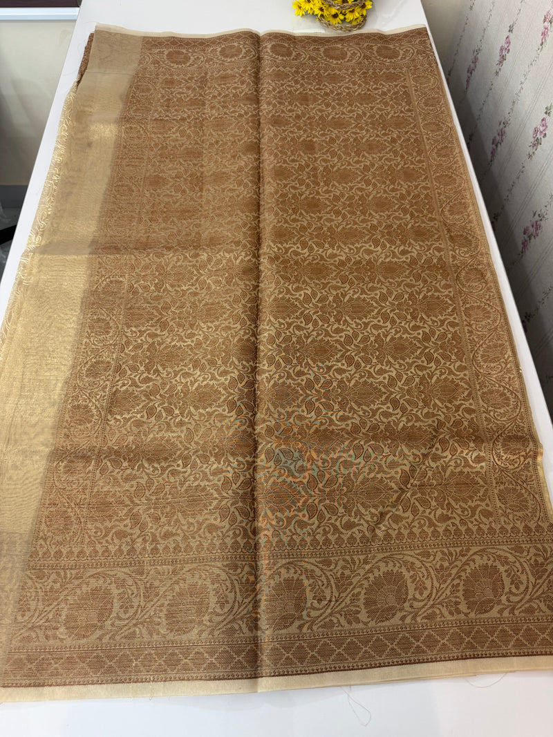 Embroidered Designer Tissue silk saree MS8933