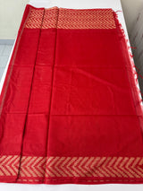 Kota staple silk saree with borders MKS786 Red