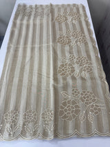 Tissue chanderi saree with applique work MSH175