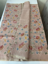 Tissue silk saree MS8190- PeachPink