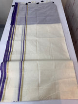Onam special Semi chanderi silk saree with blouse- MSF567 (6)