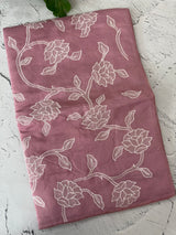 Blended Malai chanderi saree with applique work saree  MSM5676 Pink (1)