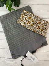 Linen cotton saree with blouse MLC71