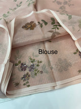 Handworked Tissue silk saree with French Knots MS7776 DuskyPink