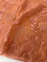 Soft organza saree with applique and thread work - MSH956