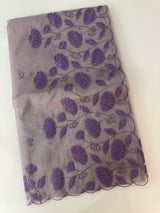 Viscose Organza saree with applique work-MSH103 Mauve