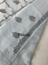 Kota Moonga checks saree with Chikankari work  MSH241
