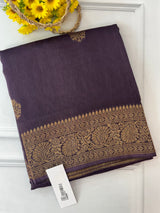 Banarasi Tussar viscose Georgette Saree  - MS5677 Faded Jamun