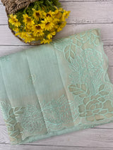 Soft kota silk saree with applique work MS85432