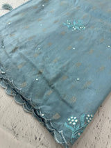 Fancy Chanderi silk saree with blouse MFC213