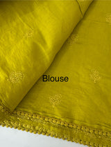 Malai chanderi saree with embroidery work MSM890